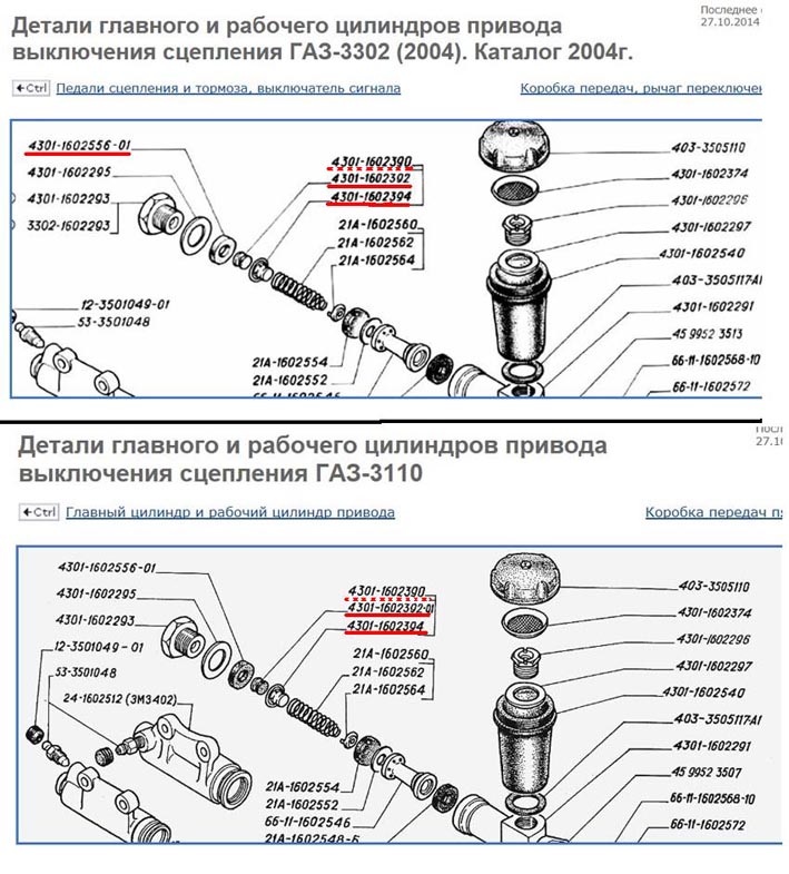 Главный цилиндр сцепления луаз 969м